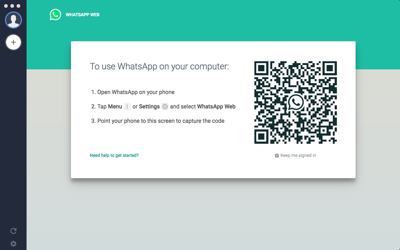 Made for WhatsApp 1.0 : Main window