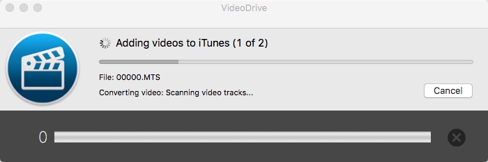 VideoDrive 3.7 : Importing Videos