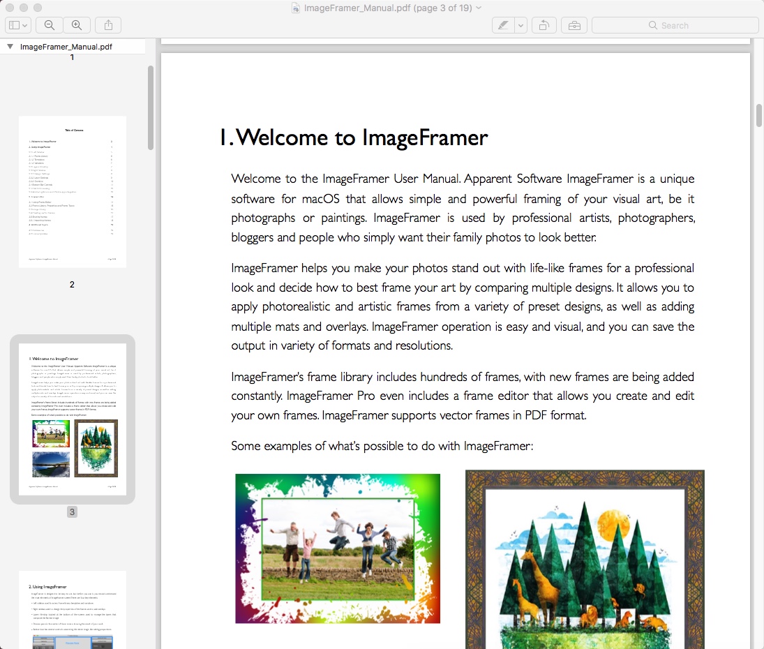 ImageFramer 4.2 : Help Manual
