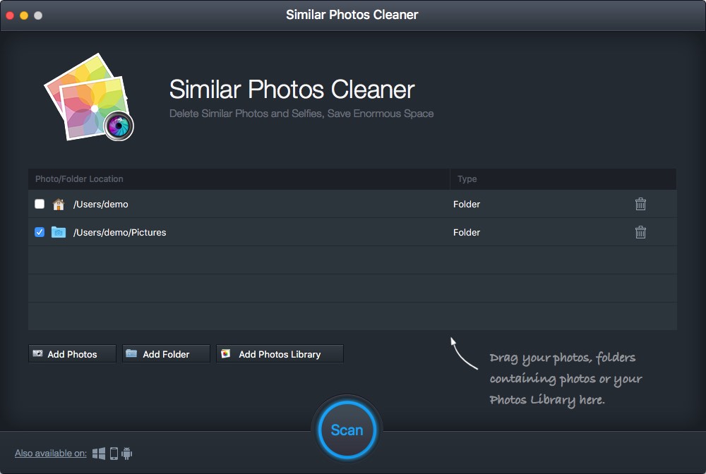Similar Photos Cleaner 1.0 : Add Folder