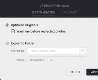 Configuring Optimization Settings