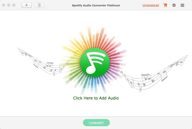 Spotify Audio Converter Platinum 1.1 : Main window