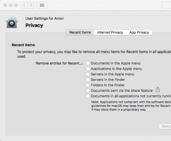 Configuring Privacy Settings