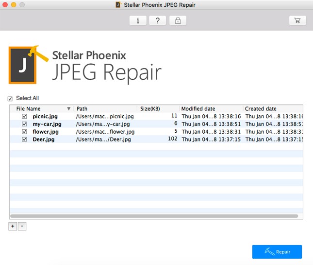 Stellar Phoenix JPEG Repair 5.0 : Main image