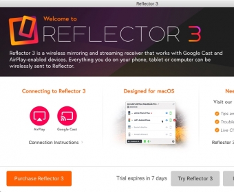 reflector 3 mirror blank screen mac
