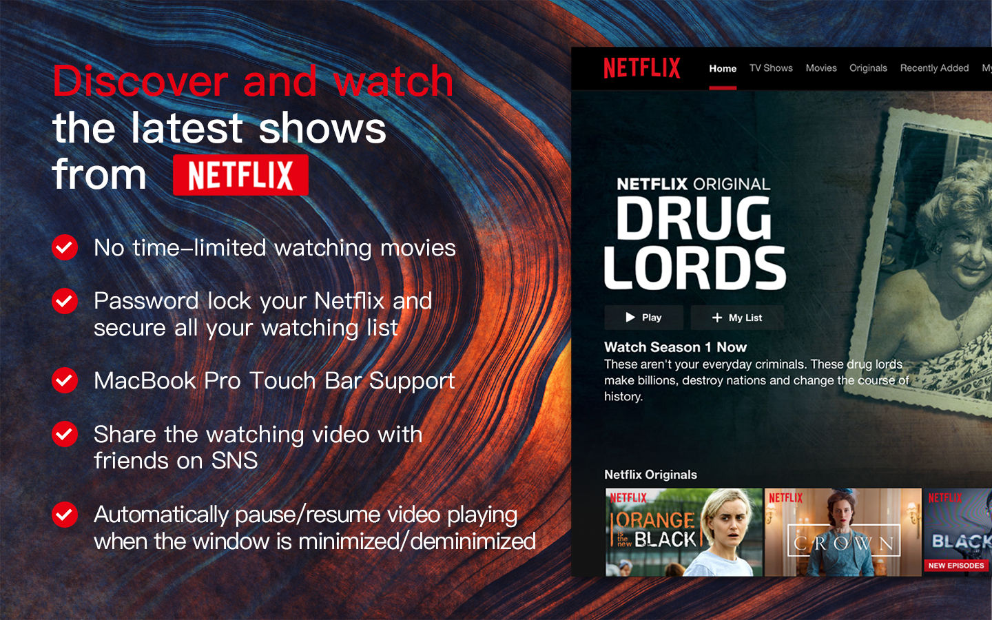 Flick for Netflix 1.0 : Main Window