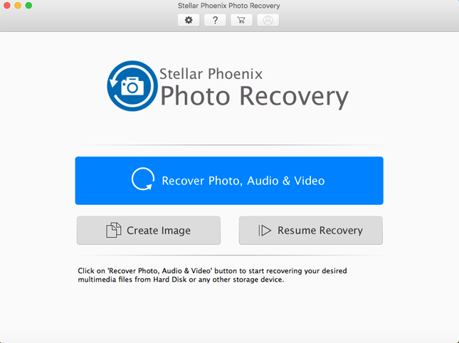 Stellar Phoenix Photo Recovery 8.0 : Main Window