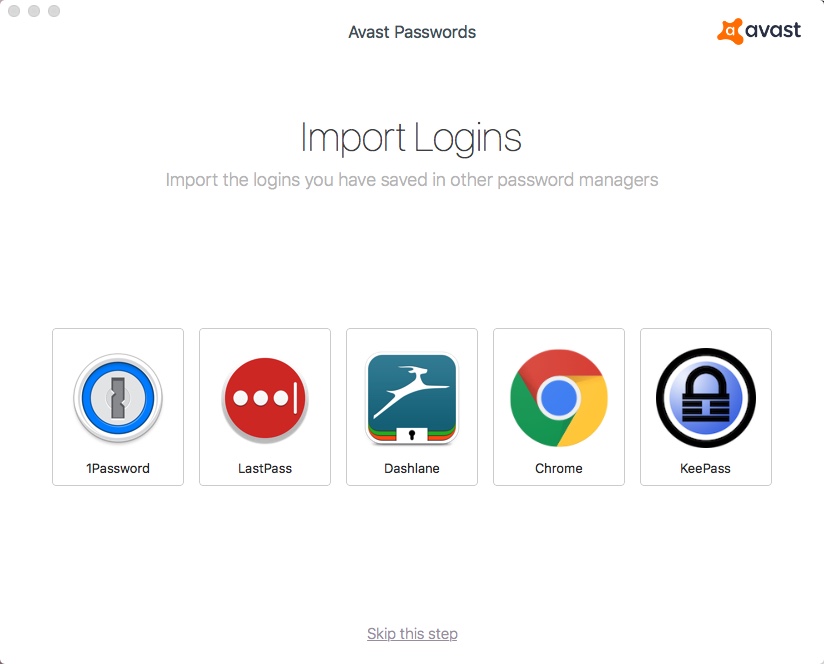 Avast Passwords 2.0 : Importing Data