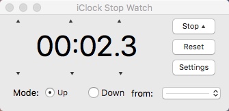 iClock 4.2 : Stopwatch Window