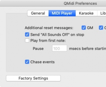 MIDI Player Preferences 