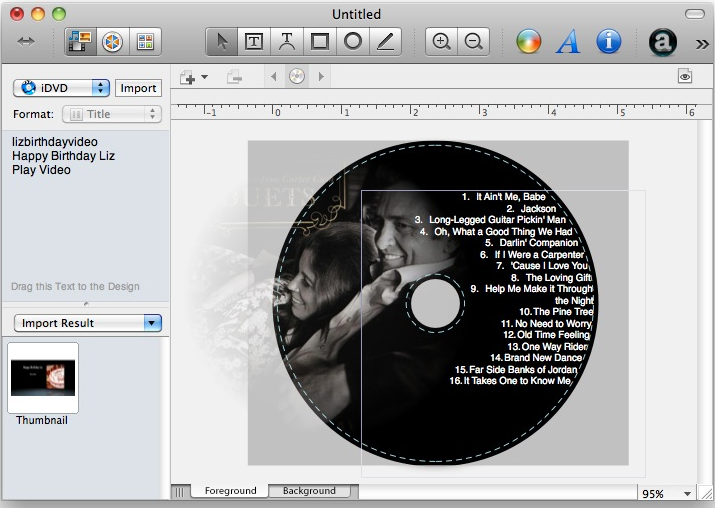 Mac CD-DVD Label Maker 2.4 : Main image