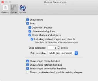 Guides Preferences 