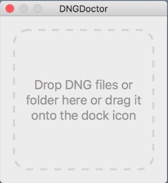 DNGDoctor 1.1 : Main window