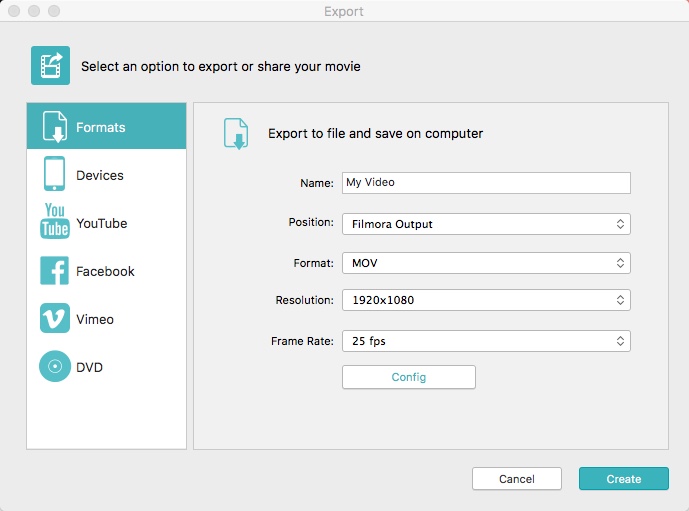Wondershare Filmora 8.6 : Configuring Export Settings
