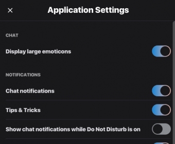 Application Settings