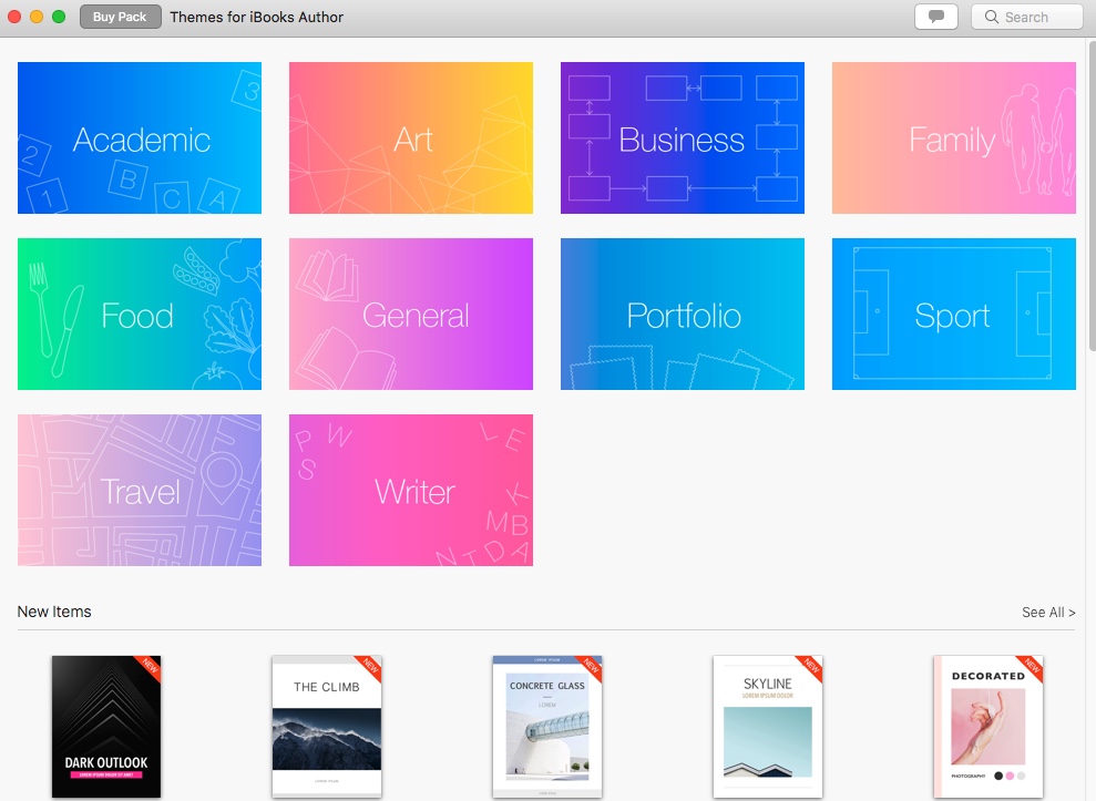 DesiGN for iBooks - Templates 3.0 : Main Window