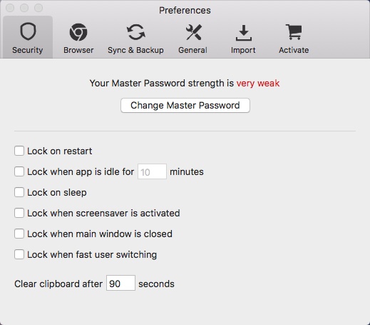 how do you disable avast passwords on mac