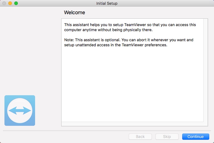 TeamViewer 13.1 : Welcome Window