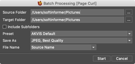AKVIS ArtSuite 17.0 : Batch Processing