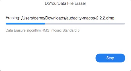 DoYourData File Eraser 2.0 : Erase Window