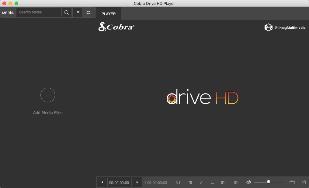 Cobra Drive HD Player 1.0 : Main Window