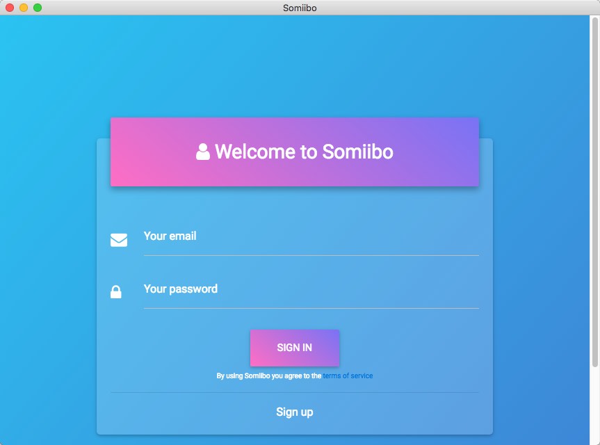 Somiibo 0.1 : Main Window
