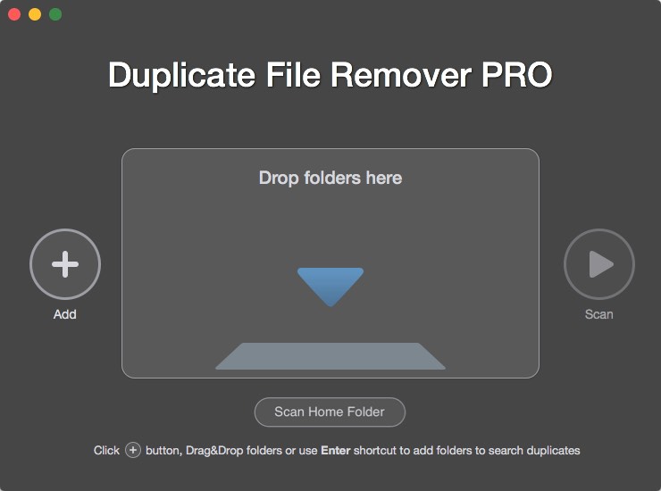 Duplicate File Remover PRO 5.3 : Main Window