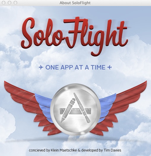SoloFlight 1.0 : About window