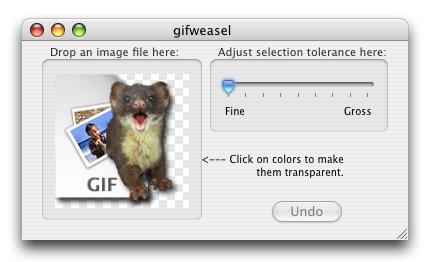 gifweasel 1.0 : Main window
