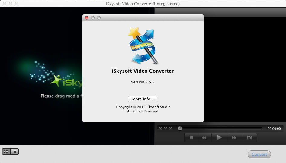 iSkysoft MP4 Video Converter 2.5 : Main Window