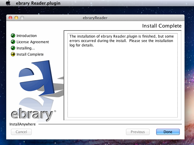 ebraryReaderInstaller 10.0 : Main window