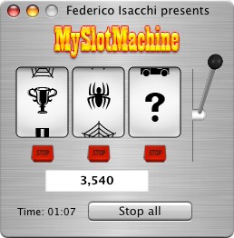 MySlotMachine 2.0 : Main window