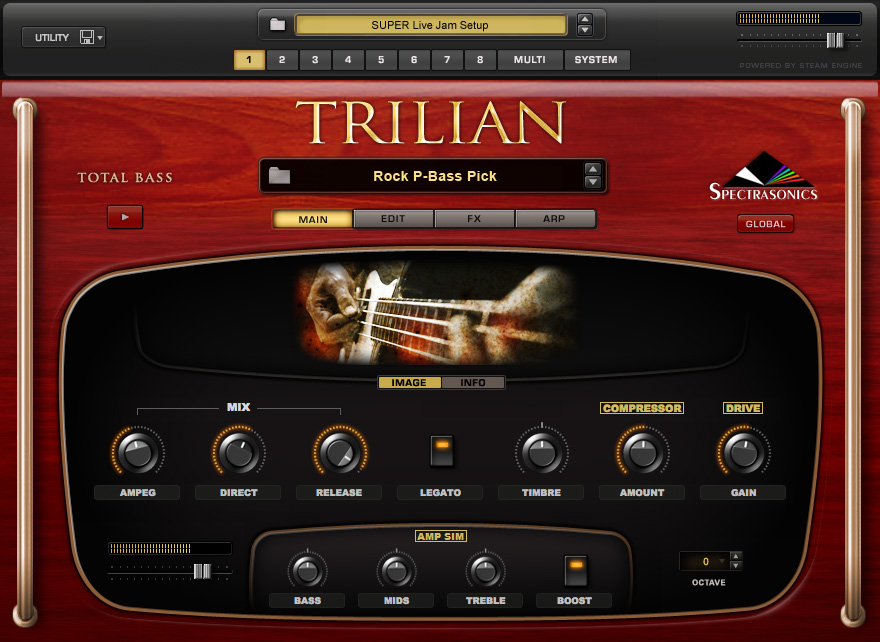 Trilian 1.0 : Main Window