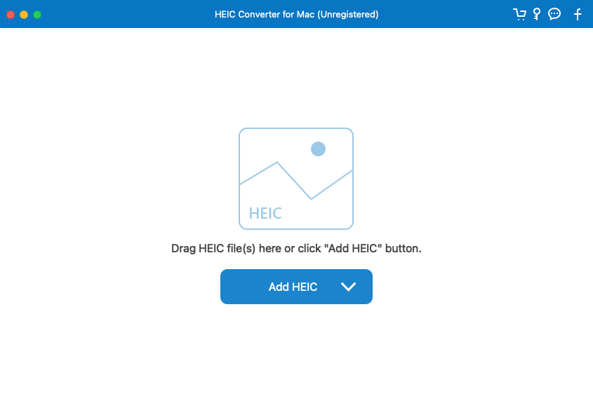 HEIC Converter for Mac 1.0 : Main Window