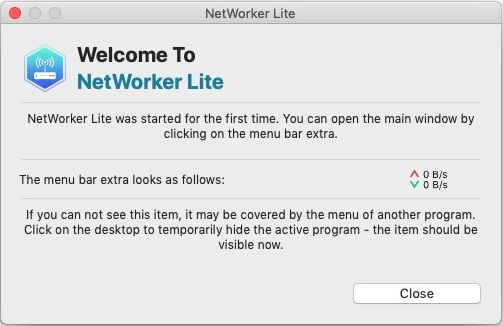 NetWorker Lite 4.1 : Welcome Screen 