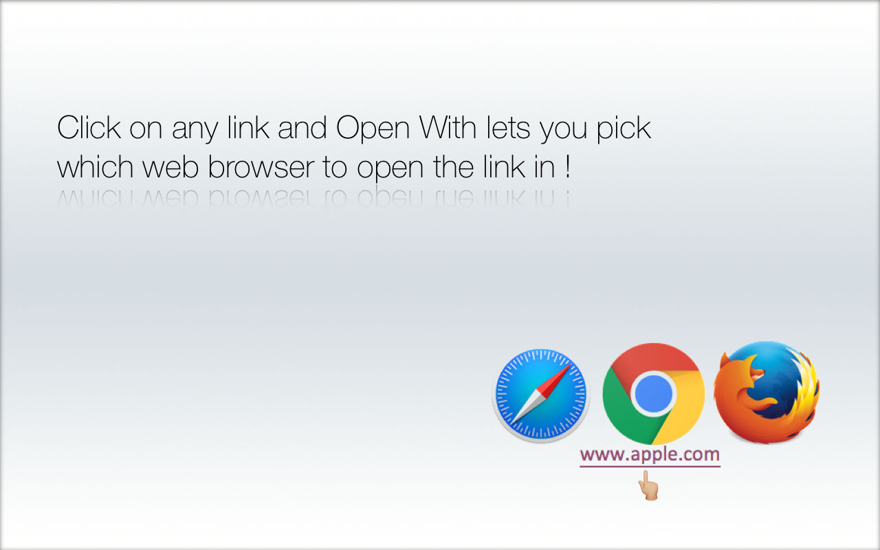 Open With 1.6 : Main Window