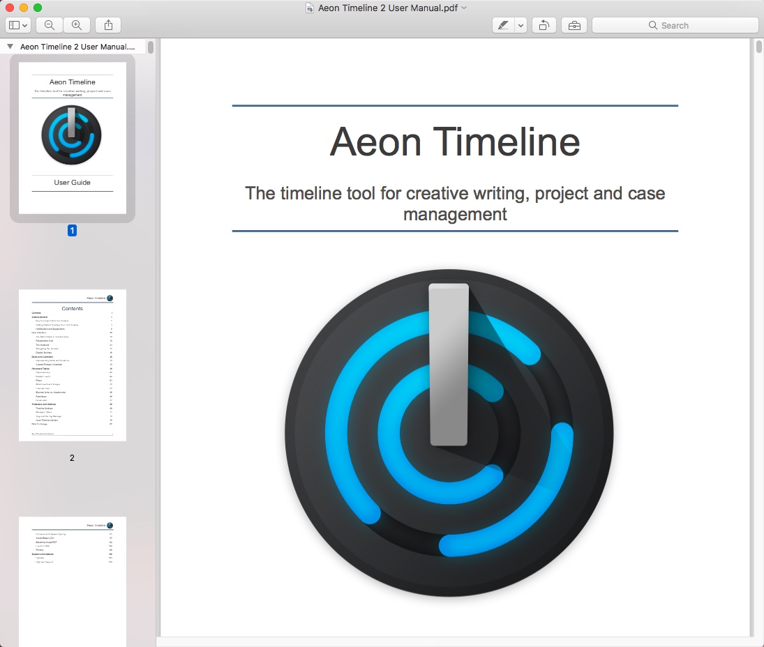 aeon timeline 2 for mac & windows