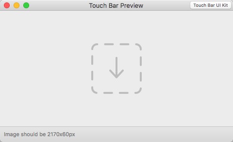 Touch Bar Preview 1.0 : Main Window