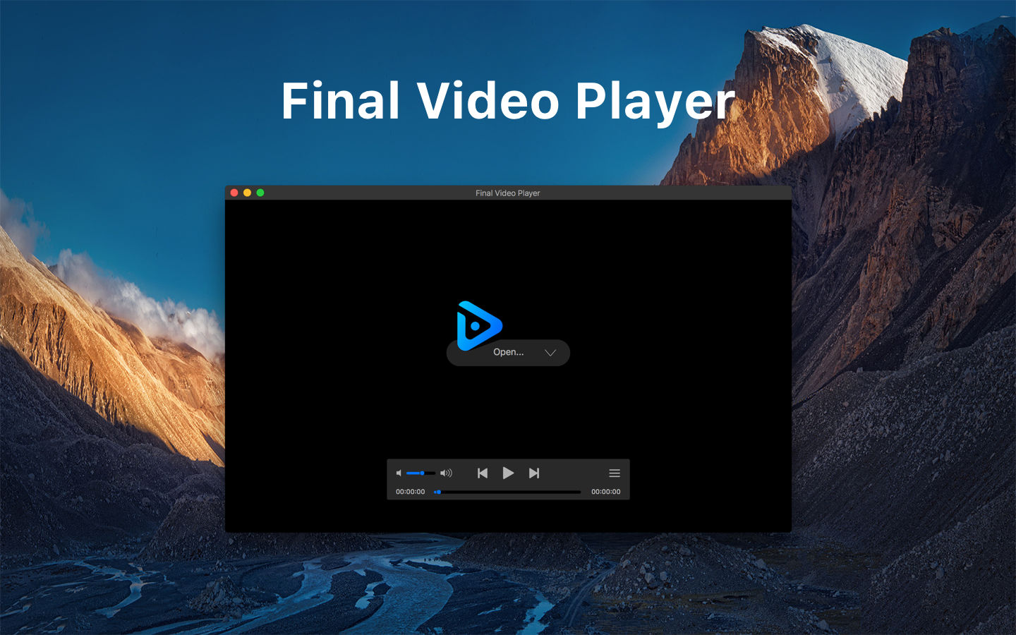 Final Video Player 1.0 : Main Window
