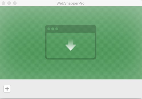 WebSnapperPro 2.3 : Welcome Screen