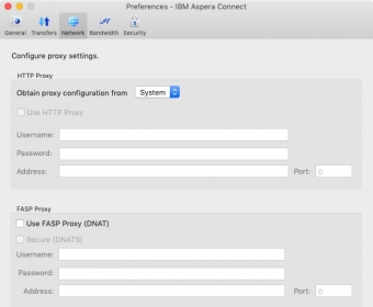 Network Preferences