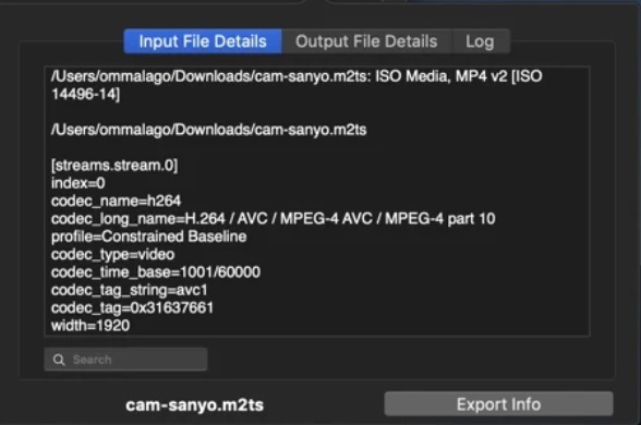 MKV to Any Lite 2.2 : Input File Details