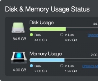 Disk and Memory Usage