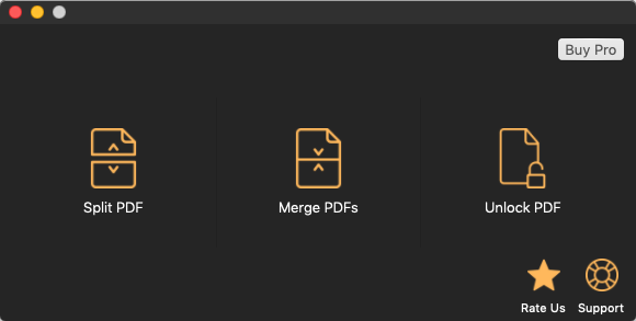 PDFs Split & Merge 1.1 : Main Window
