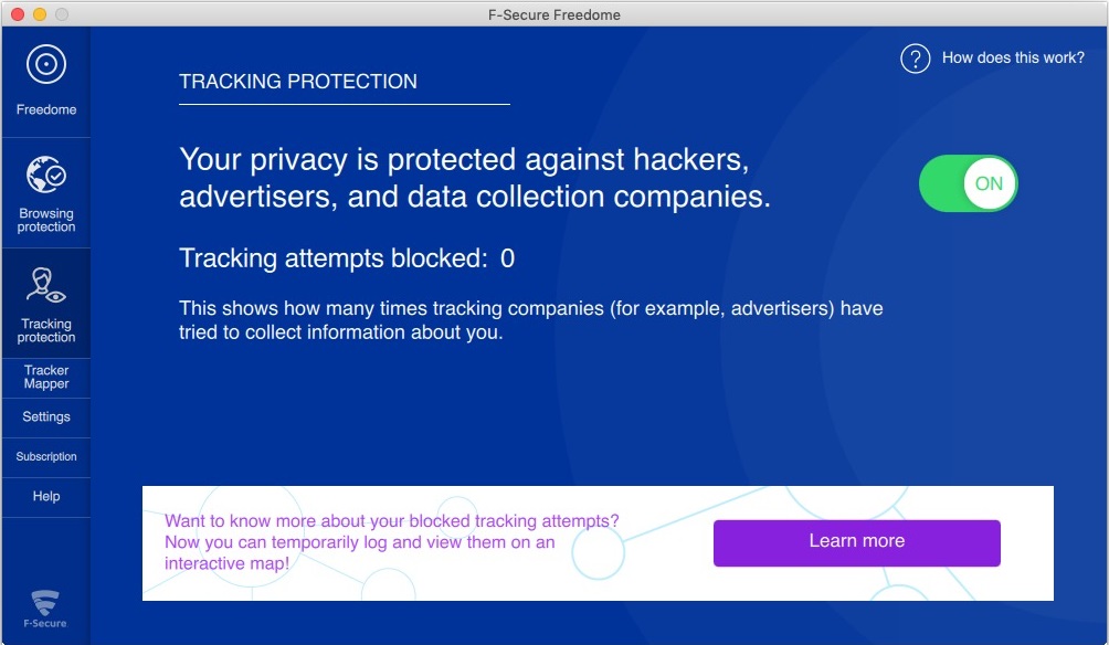 Freedome 2.3 : Tracking Protection 
