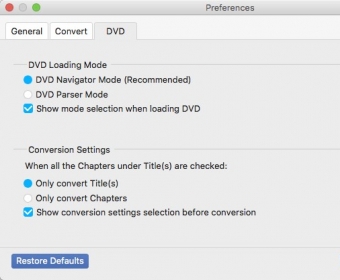 DVD Options