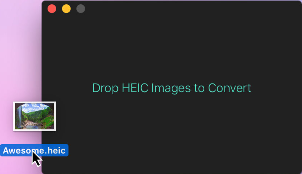 HEIC Converter 1.2 : Main window