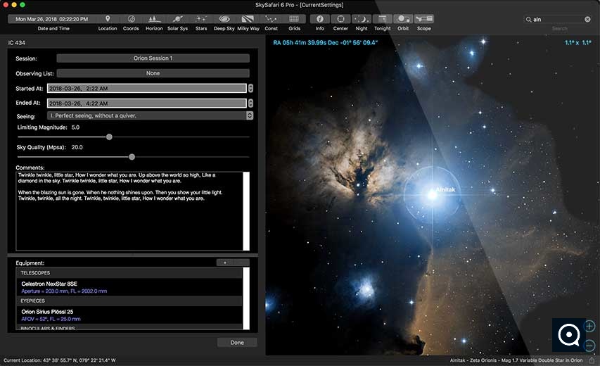 SkySafari 5 Pro 6.1 : SkySafari 5 OpenGL Graphics Modelling Screenshot