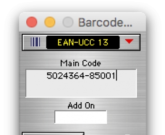 Barcode Software OSX