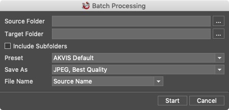 AKVIS Draw 8.0 : Batch Processing